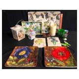 Butterfly and Floral Decor Lot of 10