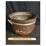 Vintage Copper Footed Cauldron Planter