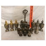 Godinger Silverplate Lot Shakers Goblets