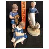 Bing Grondahl Royal Copenhagen Figures Trio