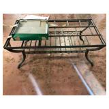 Slate and Metal Coffee Table 48 Inch