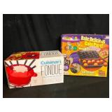 Cuisinart Cast Iron Fondue Set and Cake Pop Pan
