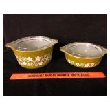 Pyrex Spring Blossom Green Casseroles Set of 2