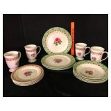Home Trends Rose 16 Piece Dinnerware Set