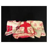Lot of 3 Vintage Quilts and Comforters Worn