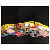 Lot of Quilt Blocks Precut Shapes and Fabric
