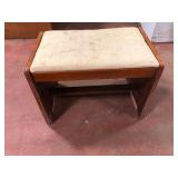 Art Deco Waterfall Vanity Bench Stool