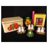 Decoware Bread Box Mexico Vase Cruet Sets Lot