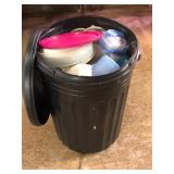 Trash Can of Tupperware and Food Containers
