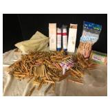 Large Lot of Vintage Wooden Clothespins