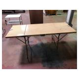 Portable Folding Metal Table 60 by 24 in