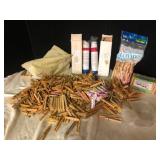 Large Lot of Vintage Wooden Clothespins