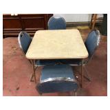 Folding Card Table with 4 Padded Chairs