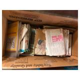 Box Lot of Vintage Sewing Patterns and Books