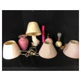 Owl Lamp Shades and Himark Vase Lot of 8