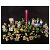 Large Lot of 50 Frog Figurines