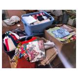 Large Lot of Vintage Quilting and Craft Fabric