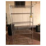Chrome 5-Tier Wire Shelving Unit 36x16x72 in