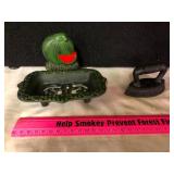 Cast Iron Watermelon Soap Dish and Sad Iron