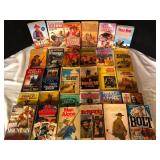 Lot of 30 Vintage Western Paperback Novels