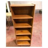 Pine 5 Shelf Bookcase 51 in Tall