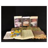 Lot of 9 Lace and Vintage Table Linens