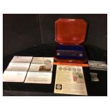 PCS Mercury Dime Display Chest with 2 Dimes