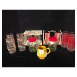 Lot of 15 Vintage Glass Tumblers and Mugs