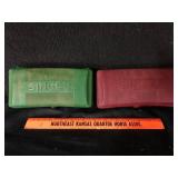 Pair of Singer Buttonholer Sets in Cases