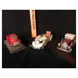 Die-cast 1948 Ford Pickup and 2 Classic Cars