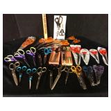 Lot of About 30 Scissors and Shears
