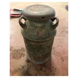 Vintage 10 Gallon Milk Can with Lid