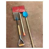 Lot of 3 Snow Scoop and Garden Shovels