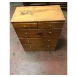 Wooden 5-Drawer Storage Chest 27x15x32