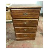 4-Drawer Wood Grain Bedroom Chest 26x16x41