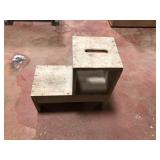 Handmade Wooden Two Step Stool