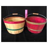 Pair of Wood Splint Produce Baskets