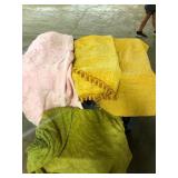 Lot of 3 Vintage Fringed Cotton Bedspreads