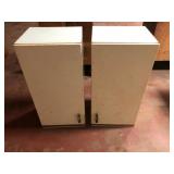 Pair of Metal Wall Cabinets 15x14x30