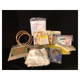 Vintage Embroidery and Sewing Lot with DMC Guide