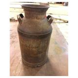 Vintage 10 Gallon Steel Dairy Milk Can