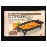 West Bend 14 x 11 Electric Skillet Griddle