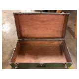 Vintage Green Hardside Suitcase