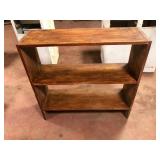 Rustic Wood 3 Tier Bookshelf 36x12x35