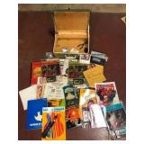 Guitar Lesson Book Lot Tuner and Suitcase