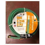 Flexon 3-Ply Garden Hose 1/2 In x 75 Ft