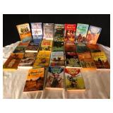 Lot of 24 Vintage Western Paperback Novels