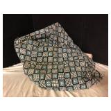 Handmade Tied Comforter Quilt Teal and Pink