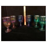 Set of 6 Pioneer Woman Luster Glass Goblets