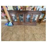 Buffet Cabinet w/Glass Doors & Glass Shelves